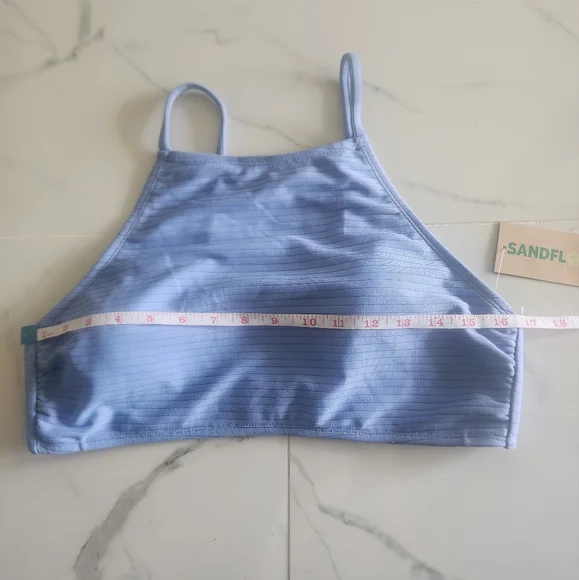 🆕️ Sandflower NWT Blue XL Bikini Top - Picture 4 of 8